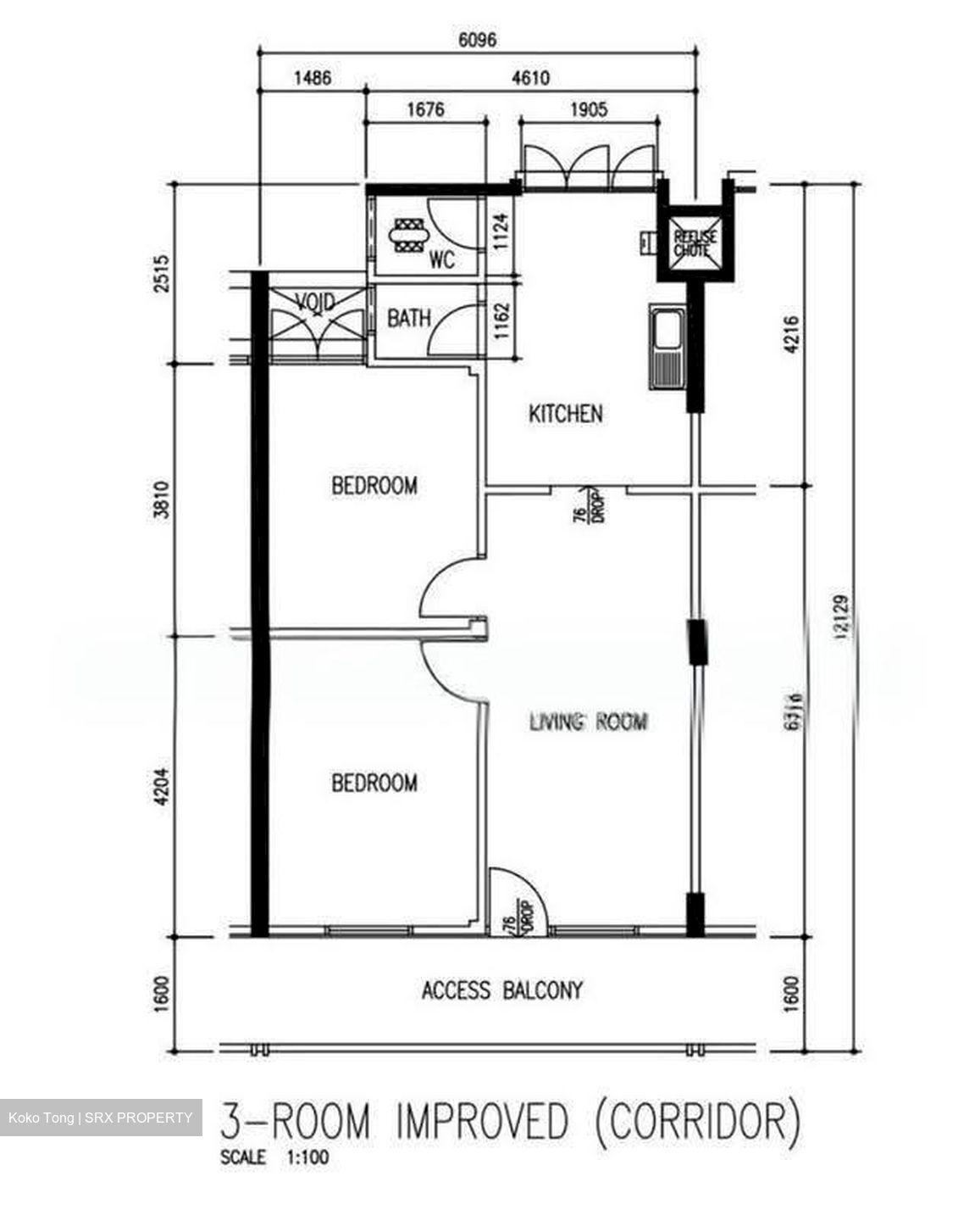 Blk 3 Tanjong Pagar Plaza (Bukit Merah), HDB 3 Rooms #621671271
